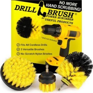 Drillbrush Drill Brush Attachment Set for Bathroom Cleaning